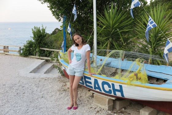 Ελλάδα, νησί της Ζακύνθου, Xigia Sulphur Beach - πριν κατεβείτε στην παραλία
